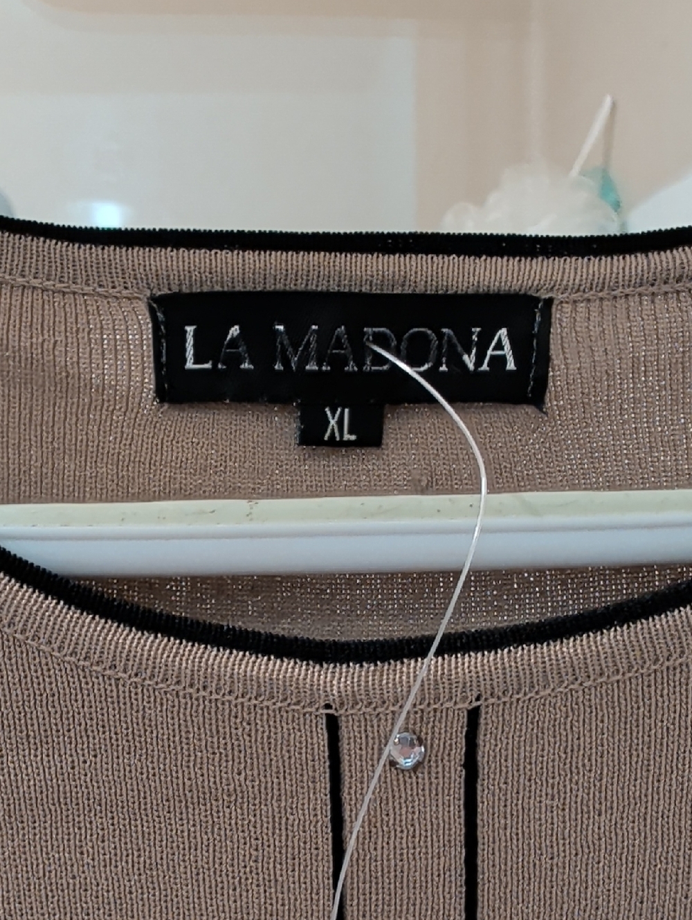 La Madona Embellished Rayon Blend Knit Sweater - Picture 2 of 9